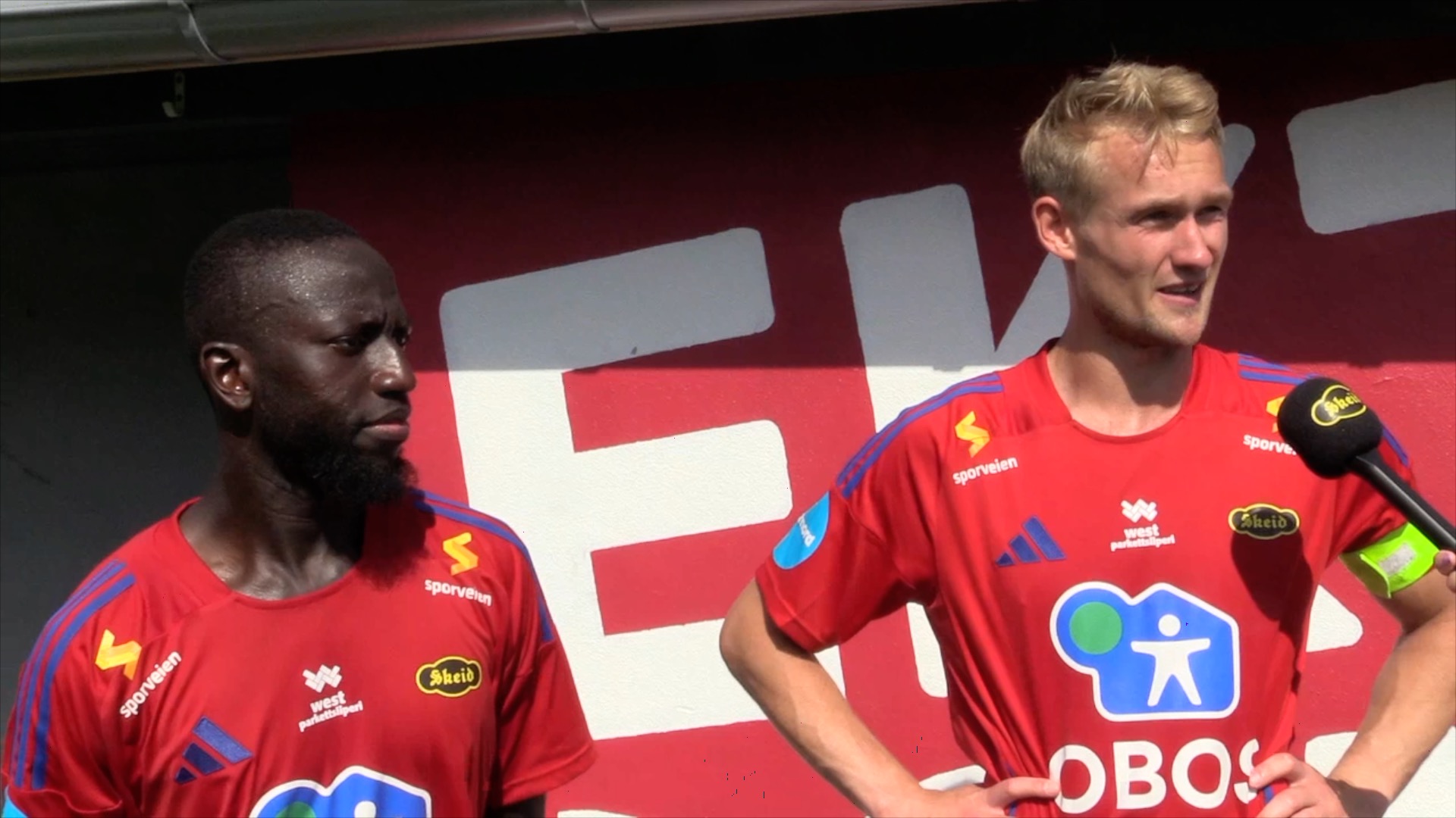 Sully Bojang og Per-Magnus Steiring etter Skeid - Eidsvold TF